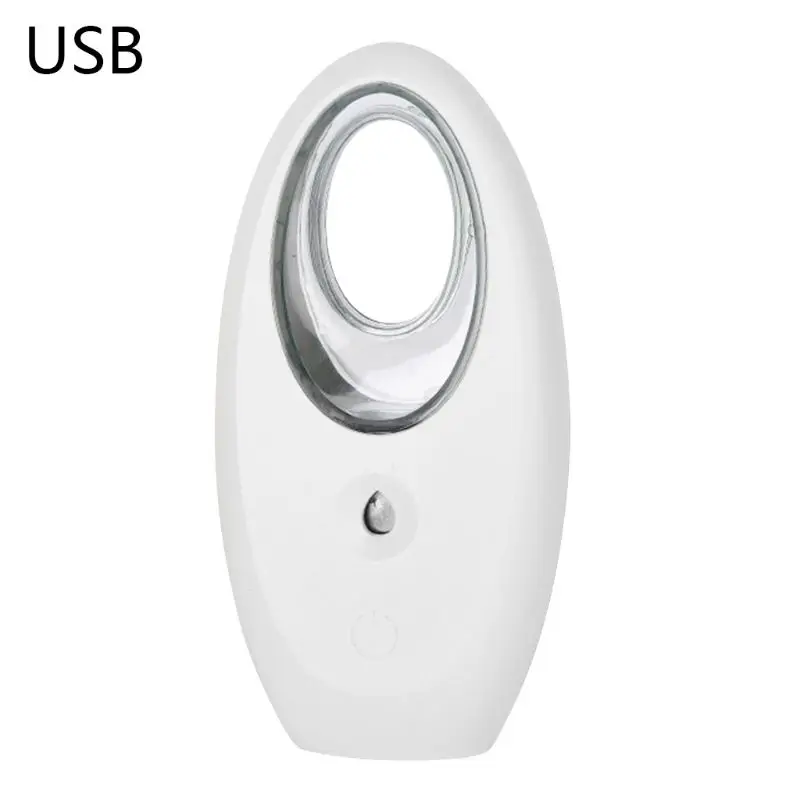 1 Набор, портативный счетчик воды, usb зарядка, нано холодный спрей, паровой инструмент для лица, ручной увлажнитель, инструмент для красоты - Цвет: White