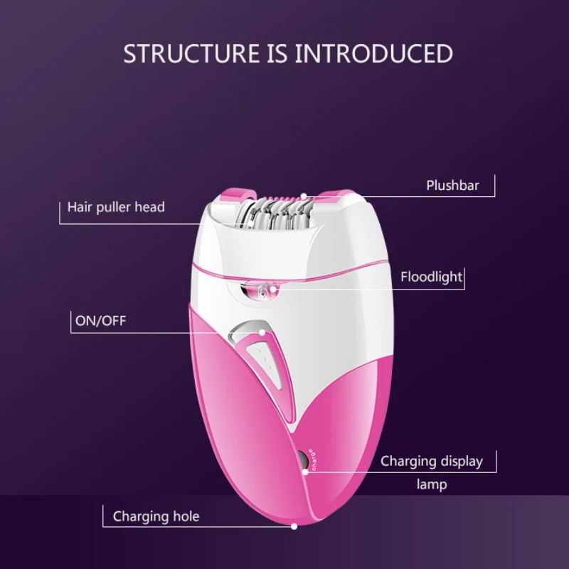 USB Перезаряжаемый женский эпилятор USB зарядка машина для удаления волос Электрический перезаряжаемый Женский Триммер для бритья Удаление