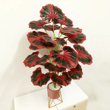 

75cm 24 Heads Tropical Large Artificial Palm Tree Fake Monstera Plants Branch Plastic Kwai Leafs Big Palm Leaves For Home Decor