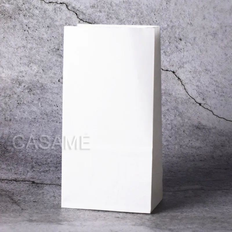full white Новинка, высокое качество, бумажный пакет, яркие, в горошек, сумки, 18x9x6 см, для подарка, упаковка, Подарочная сумка - Цвет: full white