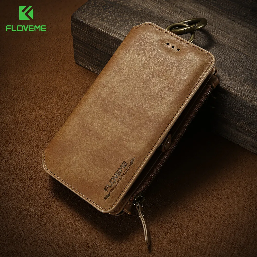 

FLOVEME Luxury Retro Wallet Phone Case For iPhone 11 Pro MAX XR MAX Leather Handbag Cover For iPhone 11 Pro 11 Funda Coque Capa