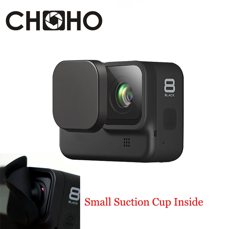 

Защитная крышка для объектива камеры Go Pro Hero 8, силиконовая, Черная