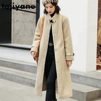 

Real Fur Coat Wool Jacket Autumn Winter Coat Women Clothes 2020 Korean Vintage Sheep Shearling Suede Lining Abrigo Mujer ZT3585