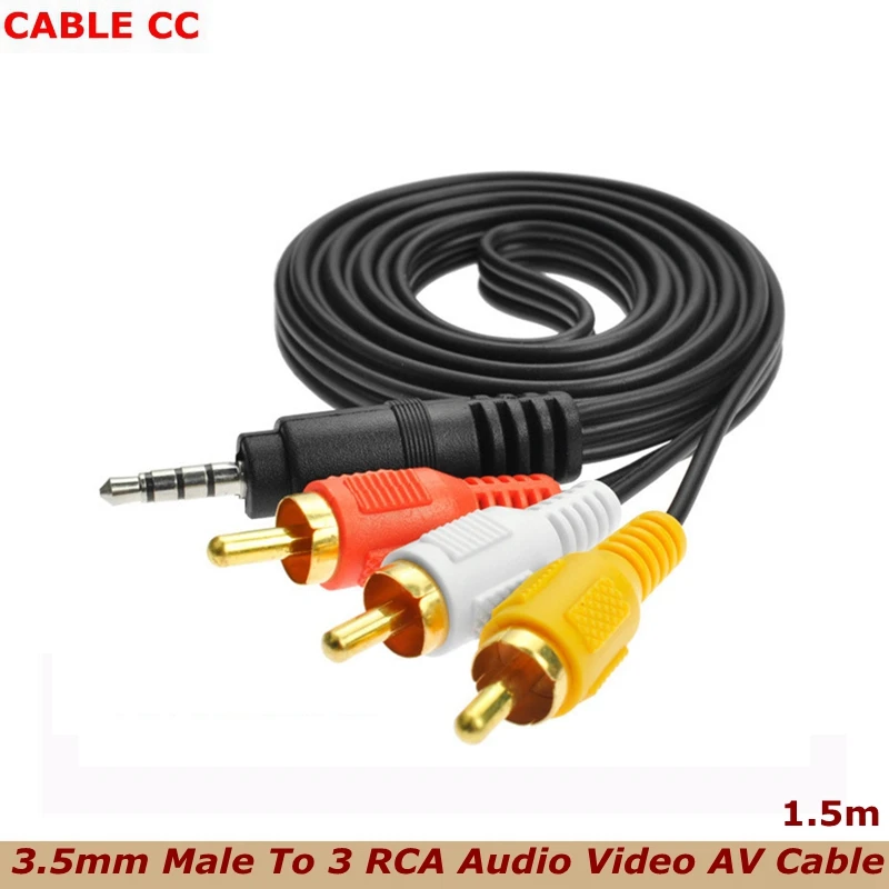 Cable jack 3.5mm vers 2 RCA 150cm