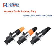 Led Aviation Plug Indoor 90 Degree Angle RJ45 Aviation Plug Socket Securing Display Screen Power Connector Power Socket