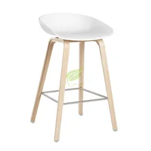 Скандинавский современный минималистичный барный стул домашний Ретро высокий стул из цельного дерева вращающийся барный стул задний высокий стул Золотой металлический стул Dotomy