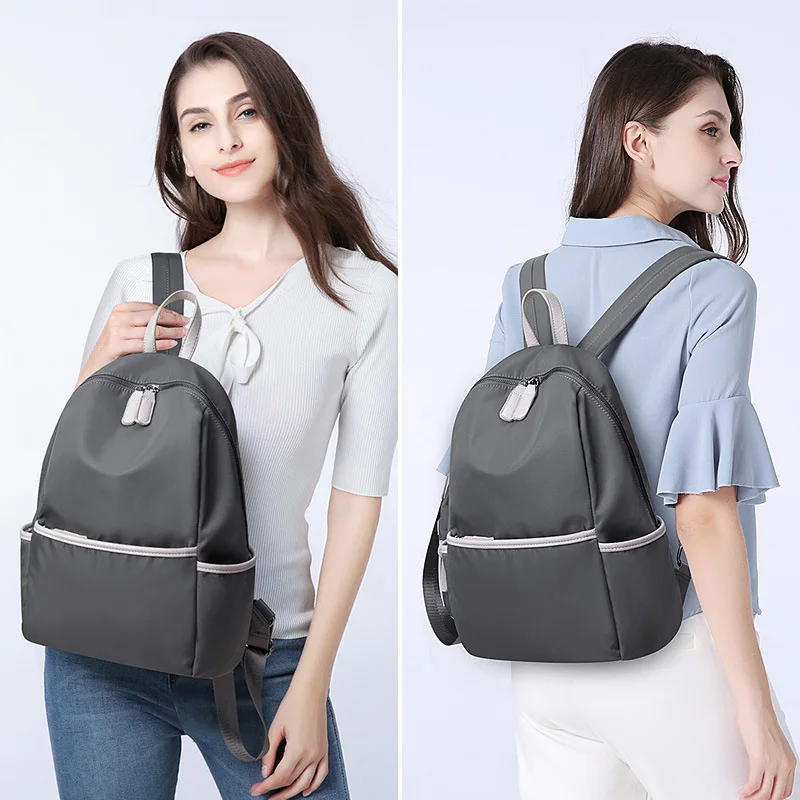 

Anti-Theft Backpack Women's 2019 Spring And Summer New Style Korean-style Versatile Large-Volume Oxford Cloth Backpack Casual Tr