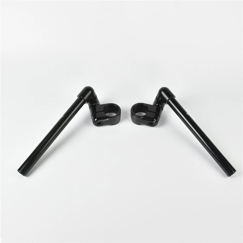 Motorcycle Clipon 22mm Cafe Racer Handlebar Fits 37mm Fork Clip On Adjustable Bars 6061