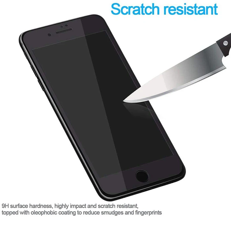 Akcoo Премиум Закаленное стекло-экран протектор для iPhone 8 Plus пленка с закругленными краями для iPhone 6 7 8 Plus полное покрытие стекла