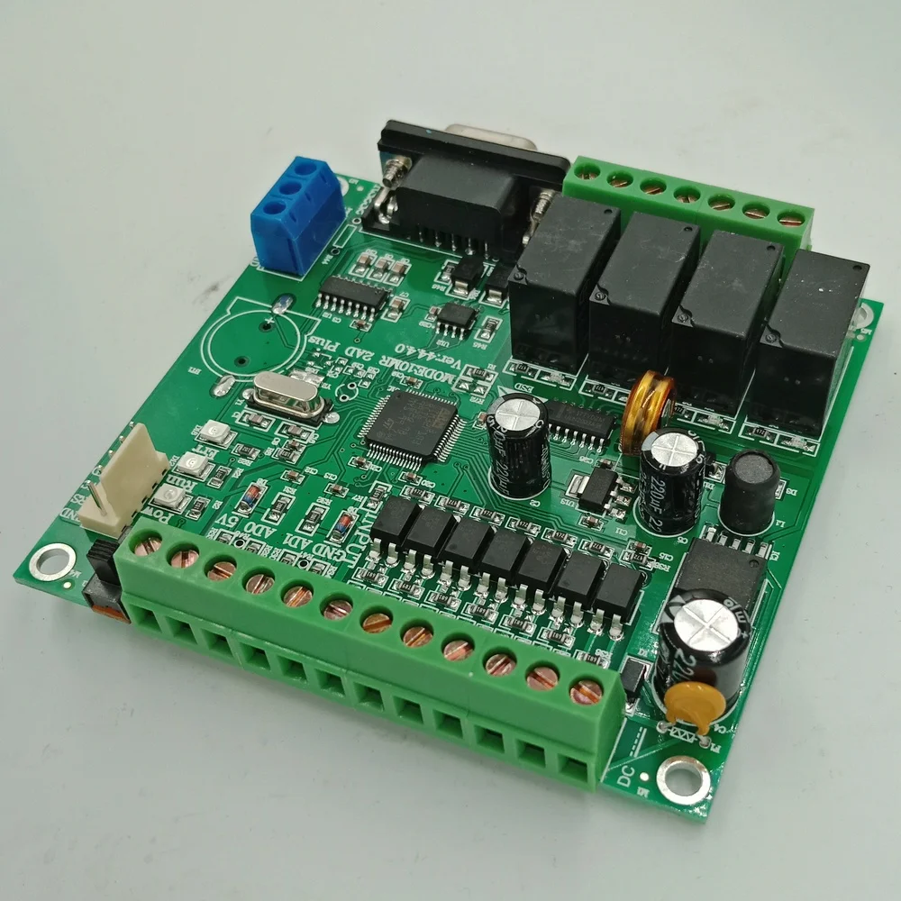 Программируемый логический контроллер plc FX2N 10MR STM32 MCU 6 вход 4 выход AD 0 10 В контроль