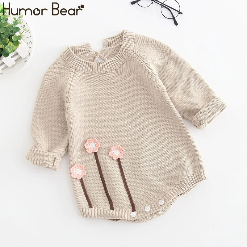 Новинка осенне зимней детской одежды Humor Bear одежда для маленьких девочек вязаная