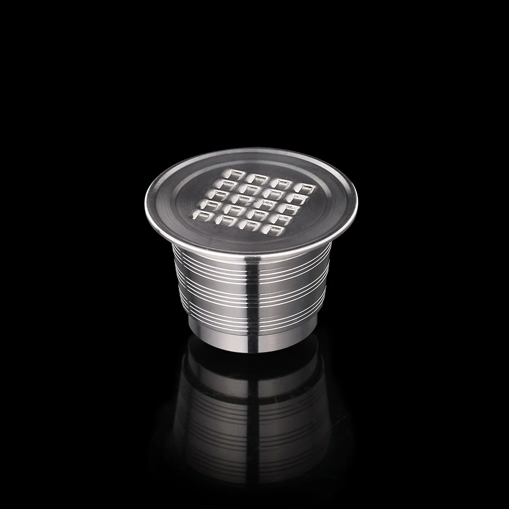 1 Capsule 1 Tamper Stainless Steel Nespresso Reusable Capsule With Press Coffee Stainless Tamper Refillable Coffee Capsules Pods