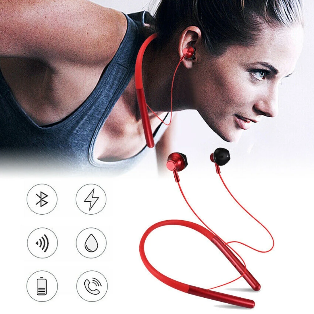 Bluetooth 5,0, наушники XT11, спортивные, для бега, беспроводная гарнитура с шейным ремешком, наушники с микрофоном, стерео музыка для iPhone, Android