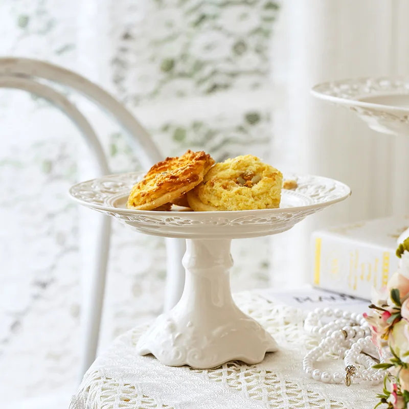 4size Dishes for Serving White Ceramic French Salad Plates for Food Luminarc Plate Ceramics Lefard Tableware Set of Plates Bowl