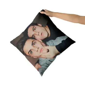 

The Dolan Twins Cotton Canvas custom pillow custom covers Throw Pillow Pillow Covers Sofa Pillow