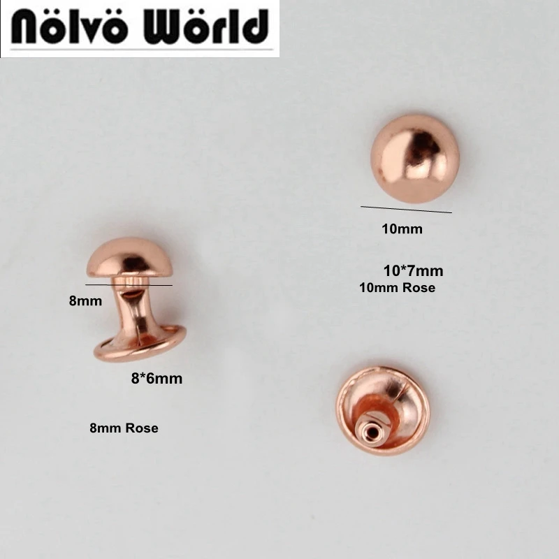 Заклепки из розового золота 6/8/10 мм 50 100 шт.|head nails|rivet headbag fastener |