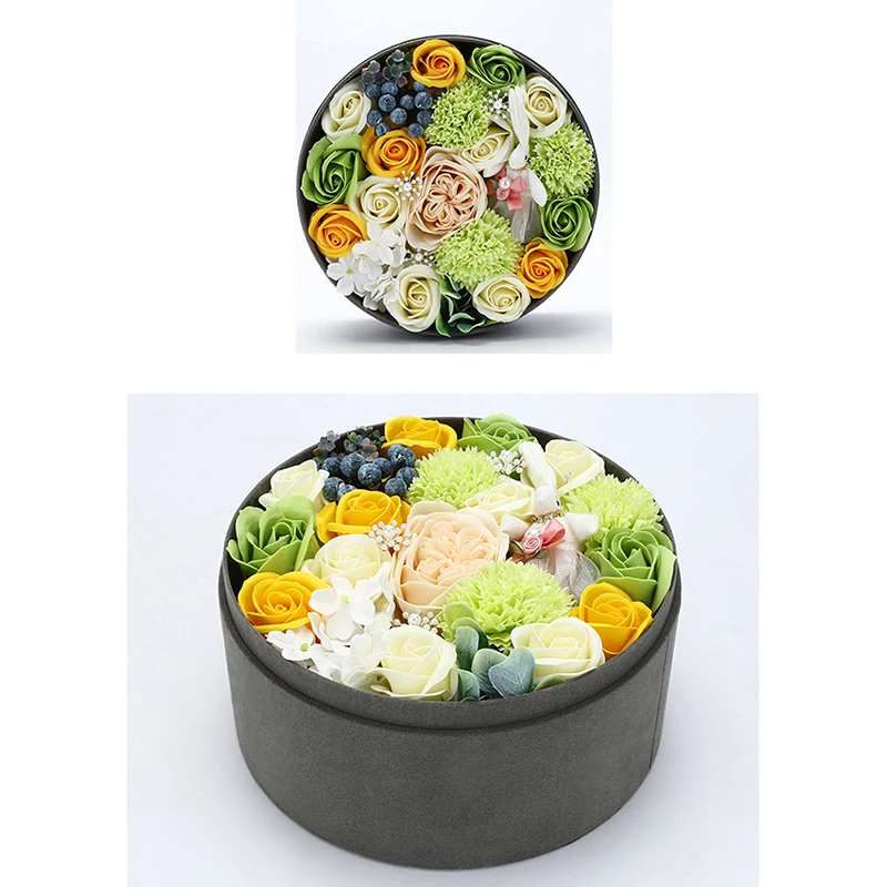 Thanksgiving Valentine's Day gift box simulation rose party birthday room decoration gift rose soap flower