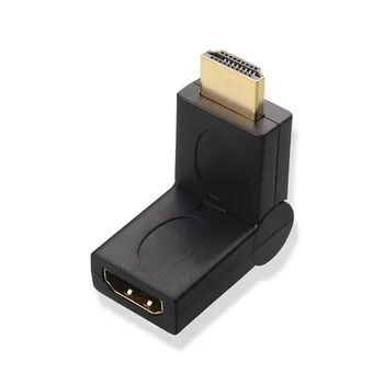 

HDMI Male to HDMI Female 90 degree 180 degree Angled Adapter Gold Plated Swivel HDMI Male to Female Adapter for Computer TV