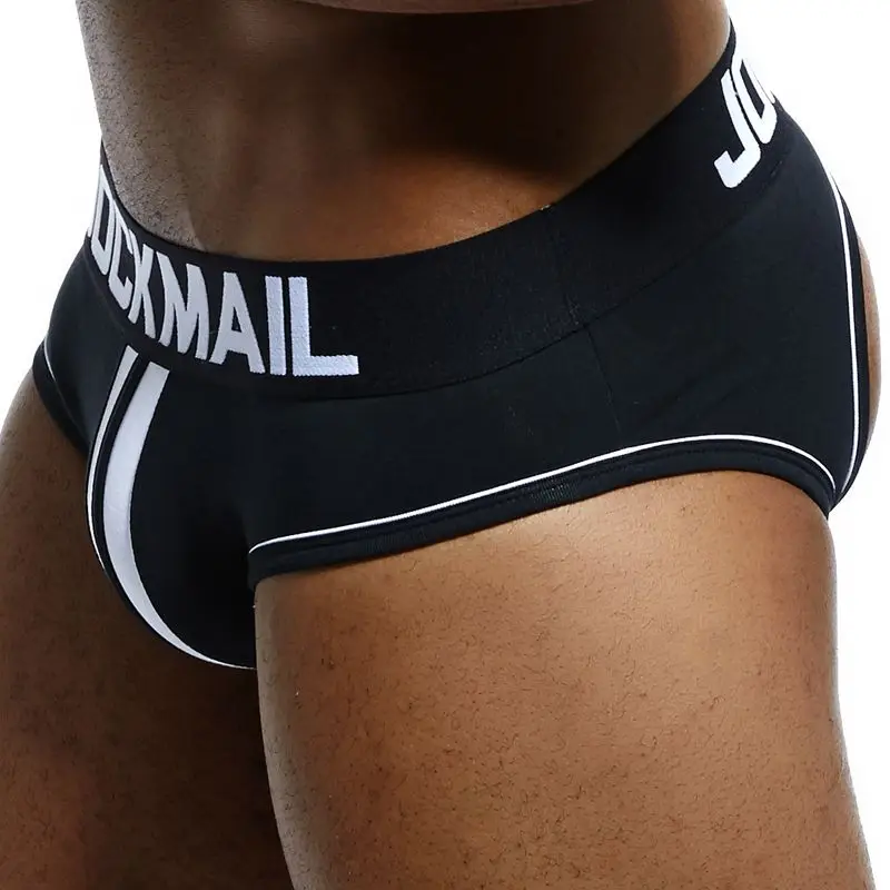 Трусы брифы JOCKMAIL мужские Брендовое пикантное нижнее белье с открытой спиной для