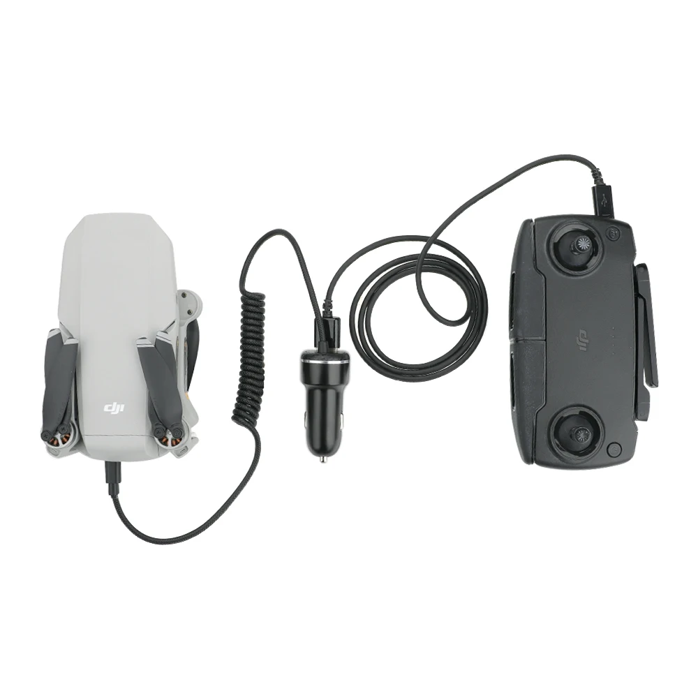 

Car Charger For DJI Mavic Mini Drone Battery Remote Controller with USB Fast Charging Travel Transport Outdoor Charger