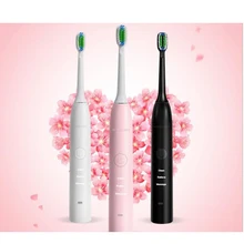 Ультра звуковая электрическая зубная щетка 3 режима для взрослых перезаряжаемая электрическая зубная щетка с индуктивной зарядкой Водонепроницаемая Вибрация 30000/м