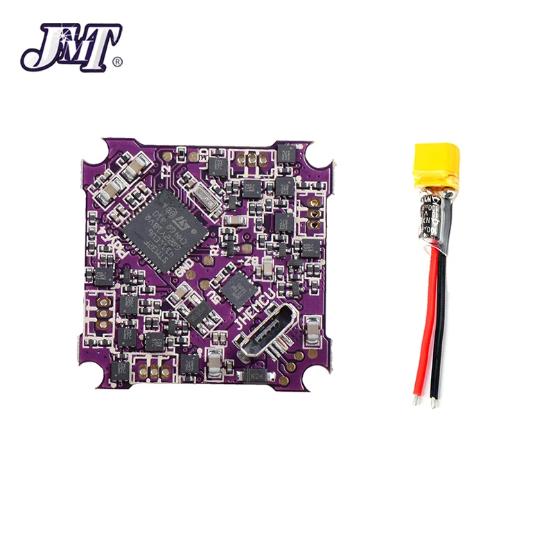Контроллер полета JMT Play F4 1-2S 4 в 1 бесщеточный ESC 5A BL_S + кабель питания 100F