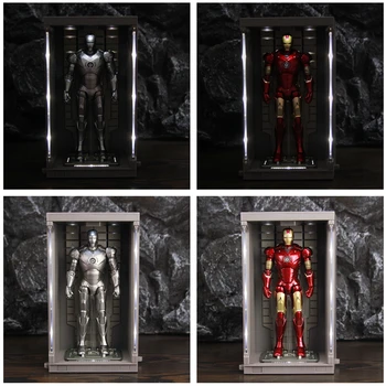 

ZD Toys Iron Man Hall of Armour MK2 MK3 Set 7" Action Figure USB LED Display Mark 2 3 Tony Stark Legends Original Doll Model NEW