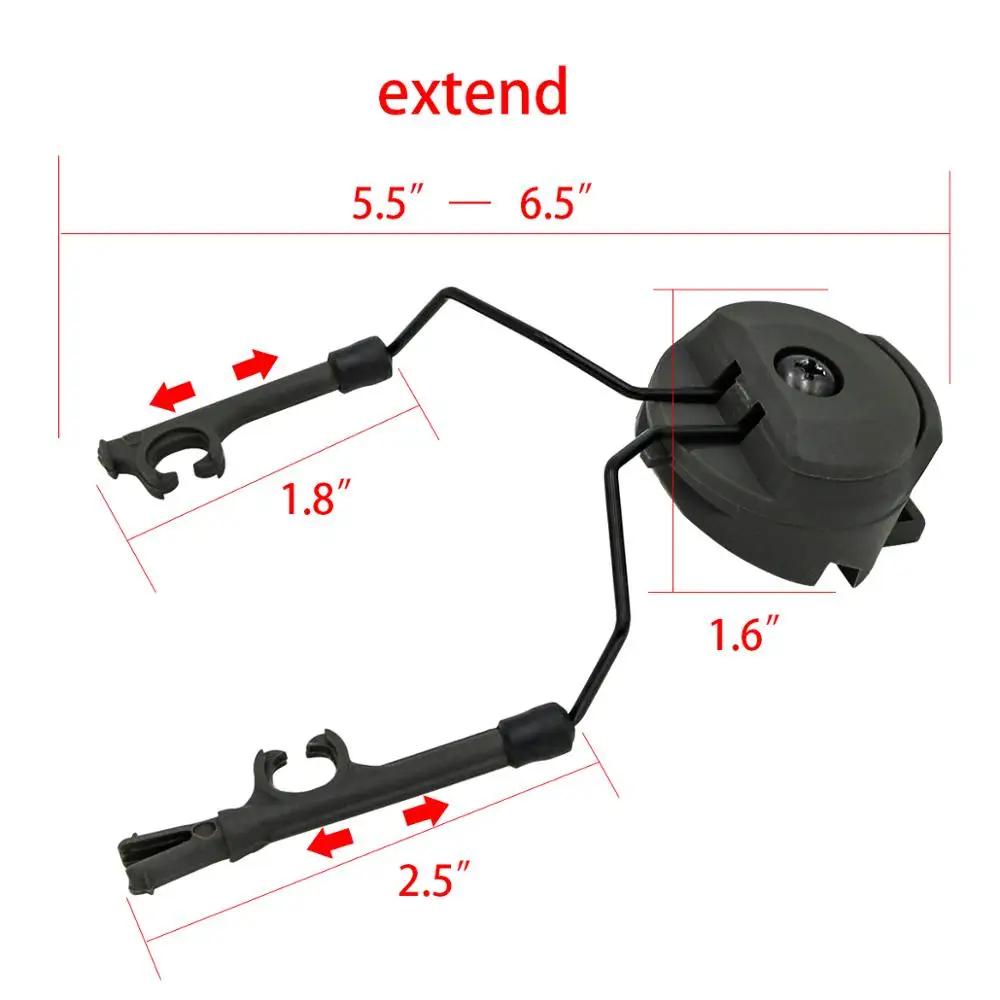 Tactical helmet headset stand Fast Ops Core helmet ARC track headset adapter COMTAC bracket for tactical headset comtac i ii iii