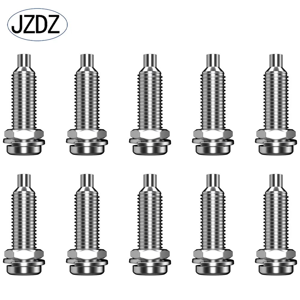 JZDZ 10pcs 4mm 바나나 소켓 금속 M6 육각형 너트 컷 아웃 패널 소켓 바..