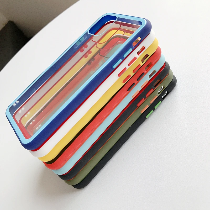 Модный Цветной Стеклянный чехол для iphone 11 pro X XS, двухцветный анти-осенний Чехол для мобильного телефона iphone 7 8 6 plus, чехол для мобильного телефона