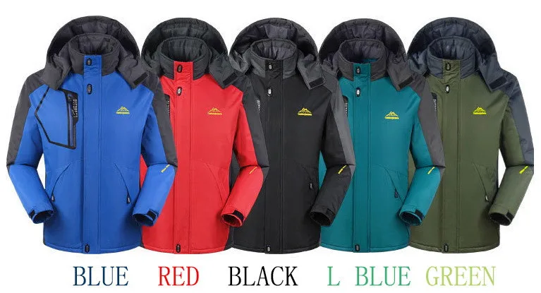 Fit-35 размера плюс L-6XL 7XL 8XL максимальная грудь 150 см теплое Стеганое пальто для мужчин зимняя куртка с капюшоном водонепроницаемая ветрозащитная