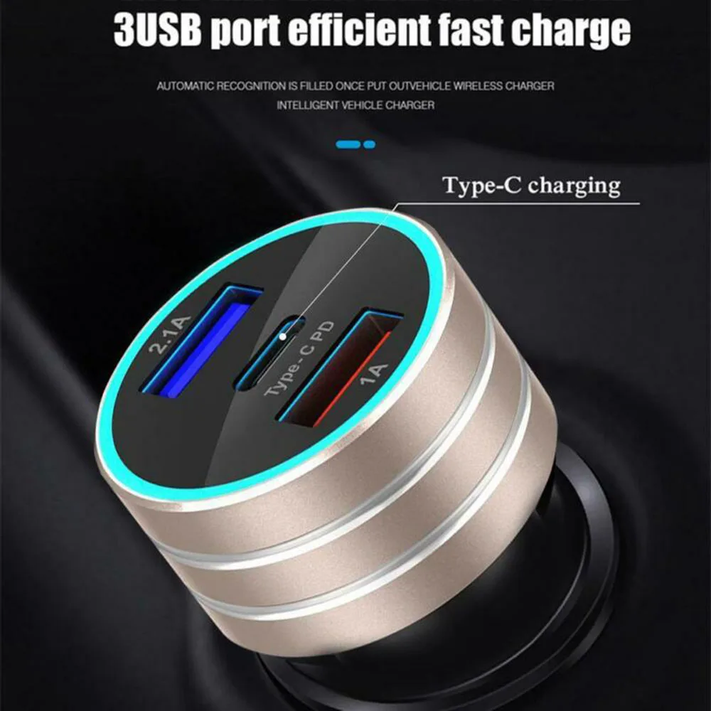Автомобильное зарядное устройство прикуриватель двойной USB адаптер напряжение Разъем для Apple Phone