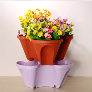 

Stack-up Type Stereoscopic Flowerpot Strawberry Plant Pot for Flower Vegetables Decoration Garden Planter Pot Flowerpot Apr20