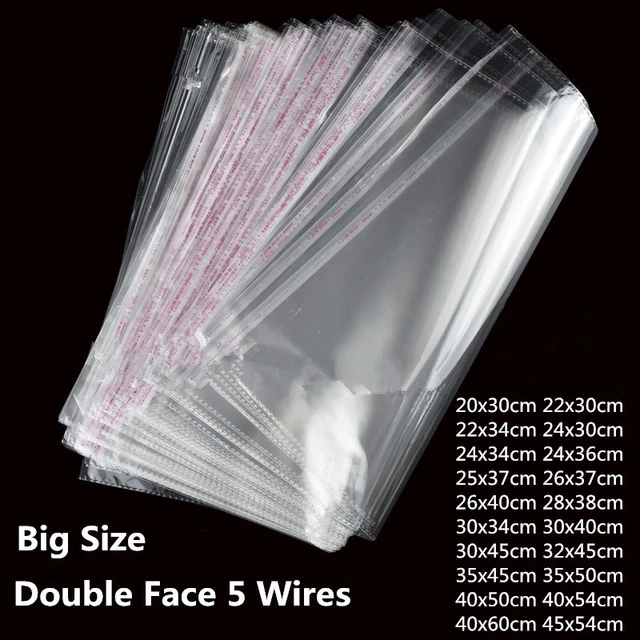 Buy 50x Clear Plastic Self Adhesive Seal Bag 10cm X 6cm Cello Online in  India  Etsy