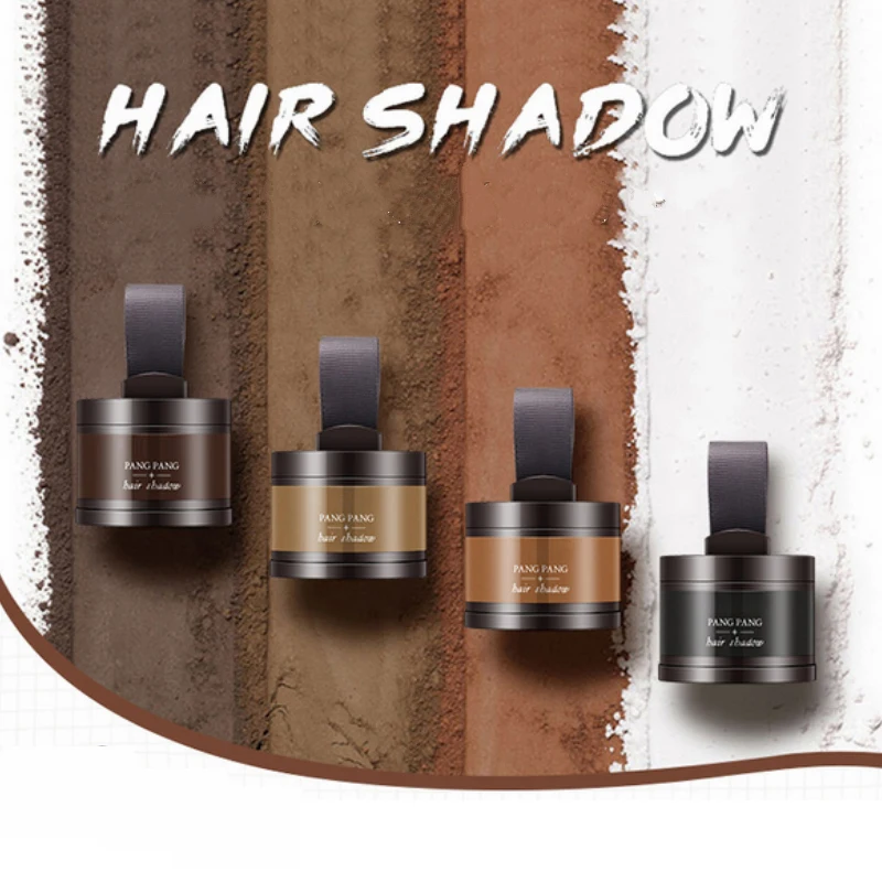 1 шт волшебная пушистая тонкая пудра для волос Pang Hair Line Shadow Makeup, консилер для волос, покрытие для корней волос, унисекс, мгновенное покрытие серого цвета