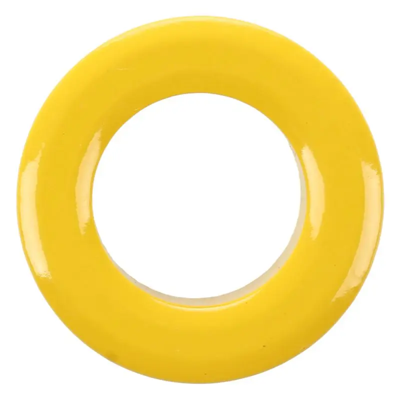 

Hot Sale 2 Pcs 33mm x 19mm x 11mm Yellow White Iron Core Ferrite Rings Toroid
