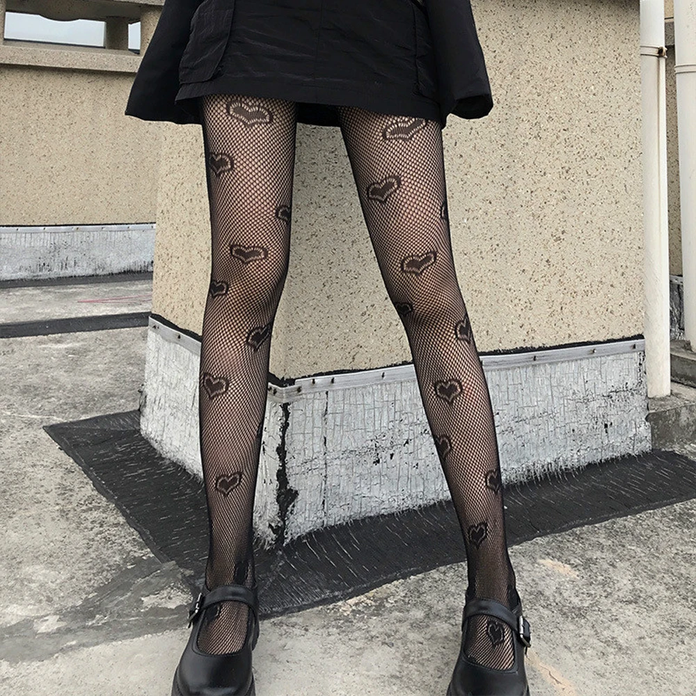 Black Fishnet Stockings Sexy Pantyhose Women Tights Party Hollow Out ...