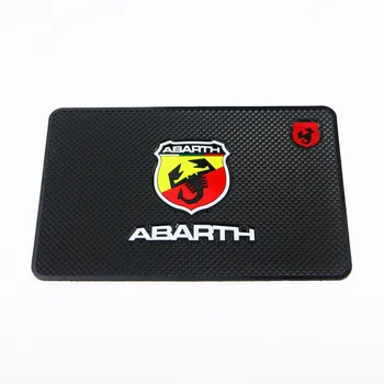 

Car-Styling Non-Slip Mat Case For Fiat Punto Abarth 500 124 Stilo Ducato Palio Badge Emblems Interior Accessories Car Styling