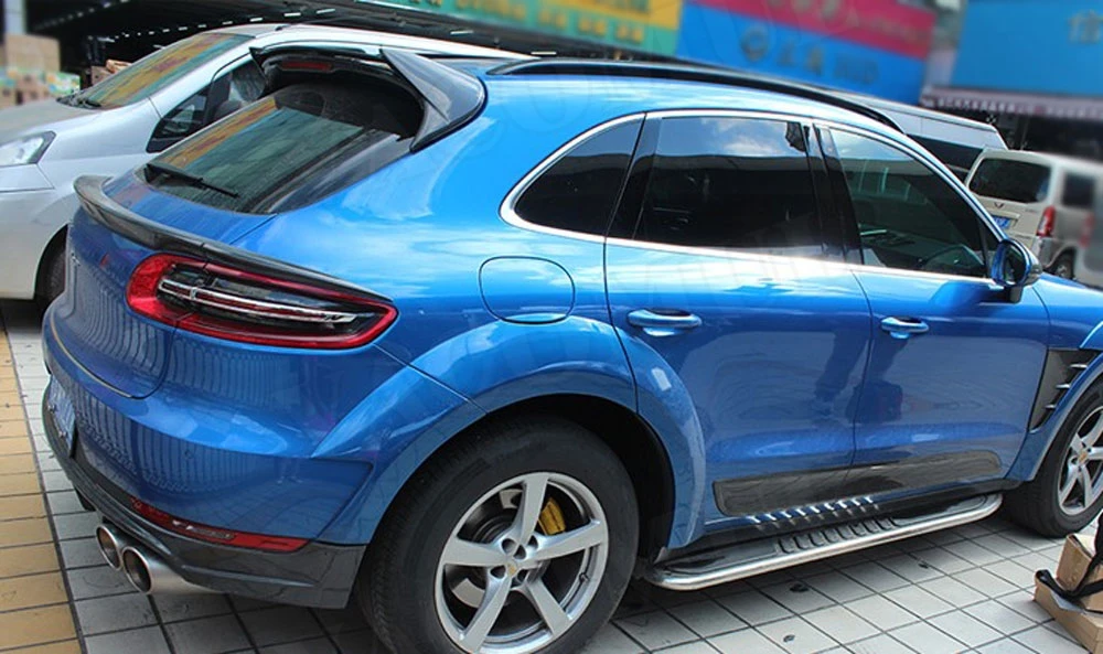 Спойлер на заднюю крышу из углеродного волокна для Porsche Macan спойлер- задние крылья Стайлинг автомобиля