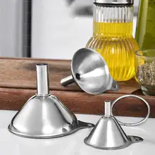 3 шт. мини-воронка из нержавеющей стали фильтр-посуда консервная маленькие бутылки Каннинг съемный фильтр воронка