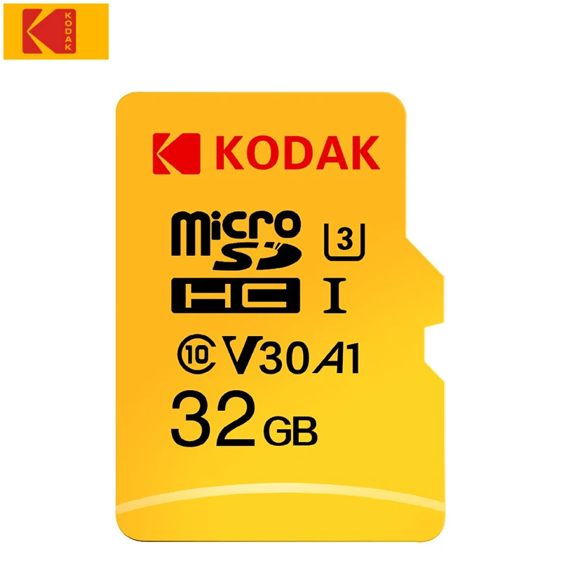 Карта флэш-памяти KODAK Micro SD 128 ГБ 256 ГБ 512 ГБ 32 ГБ 64 Гб U1 tf-карта 4K Class 10 tarjeta Micro SD карта U3 UHS-I 16 Гб microsd - Емкость: 32GB U3