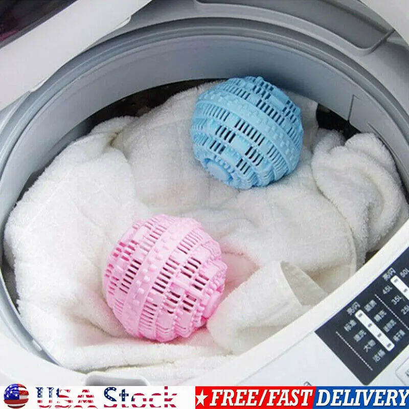 

US Eco Magic Laundry Ball Orb No Detergent Wash Wizard Style Washing Machine ION