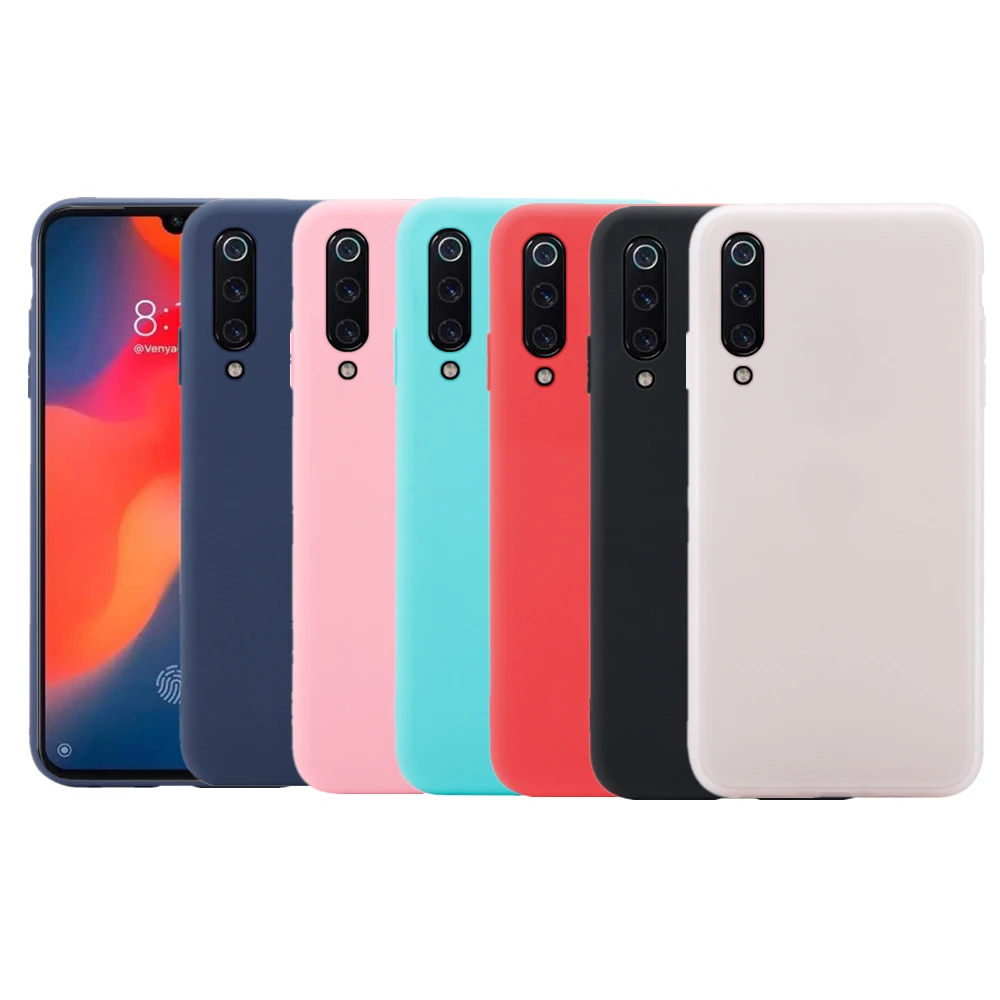 Для Xiaomi Mi 9 чехол для телефона SE Ультратонкий матовый Мягкий защитный из ТПУ ярких