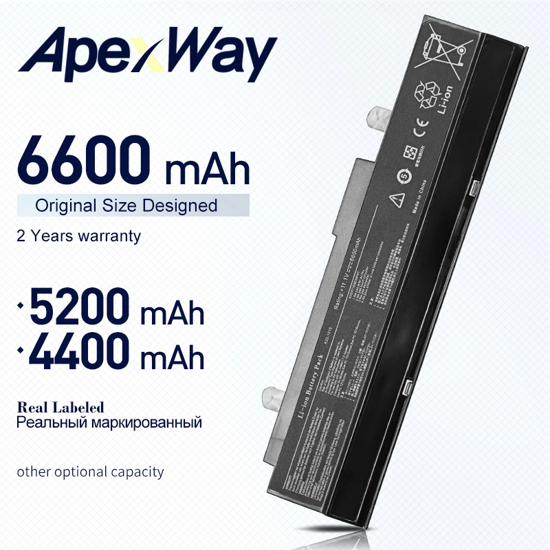 ApexWay белая/черная батарея для Asus EEE PC 1011 1015 1016 1015b 1215 p фотосессия | Компьютеры и офис