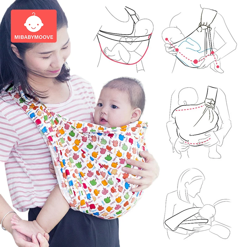 Хлопок эргономичный кенгуру слинг обёрточная бумага новорожденный младенец кормящих крышка переноска сетчатая ткань Грудное вскармливание передние переноски