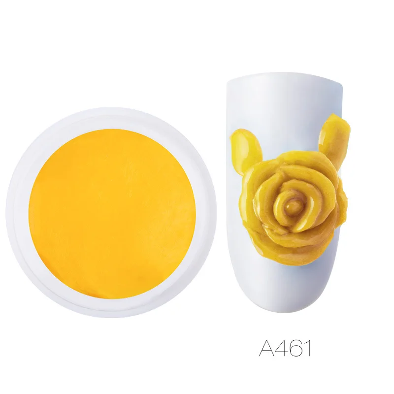 ROSALIND дизайн ногтей 3D Резные цветок масло для ногтей клей окрашенные фототерапии экологически чистые безвкусные глины резные резиновые 24 C - Цвет: A461