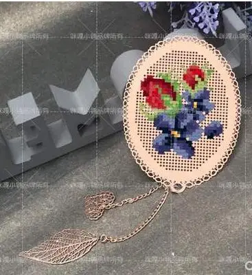 TT Rose ремесло Стич вышивки крестом металлическая Закладка серебро Золотой Рукоделие Вышивка ремесла счетный крест-строчка Kit-6TH - Цвет: Прозрачный