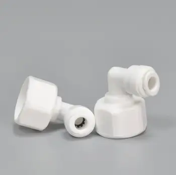 

5 pcs L type Pure water machine fitting accessories 1/4 elbow 1/2 female thread with seal ring bend joint