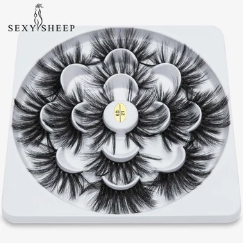 

SEXYSHEEP 7pairs 22-25mm 5D Faux Mink Eyelashes Fake Lashes Long Makeup Mink Lashes Eyelash Extension False Eyelashes maquiagem