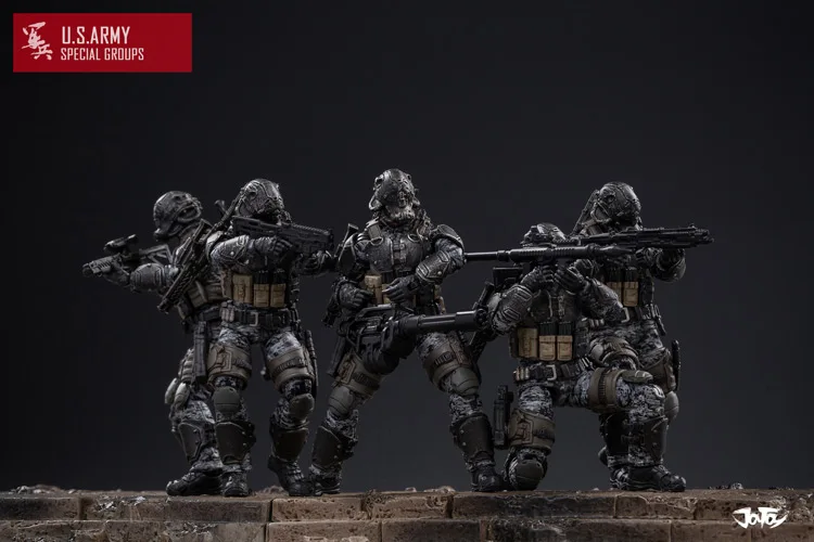 5 шт./компл. 1/18 JOYTOY высокая моделирования корпус армии сша особых групп кукла военная модель фигурку пошитым рисунком солдата для мальчиков набор игрушек